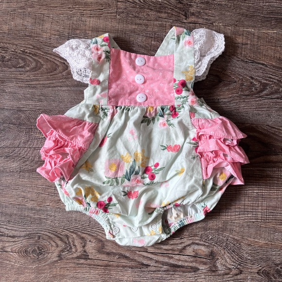 ricrac & ruffles One Pieces Ricrac Ruffles Bubble Romper Poshmark